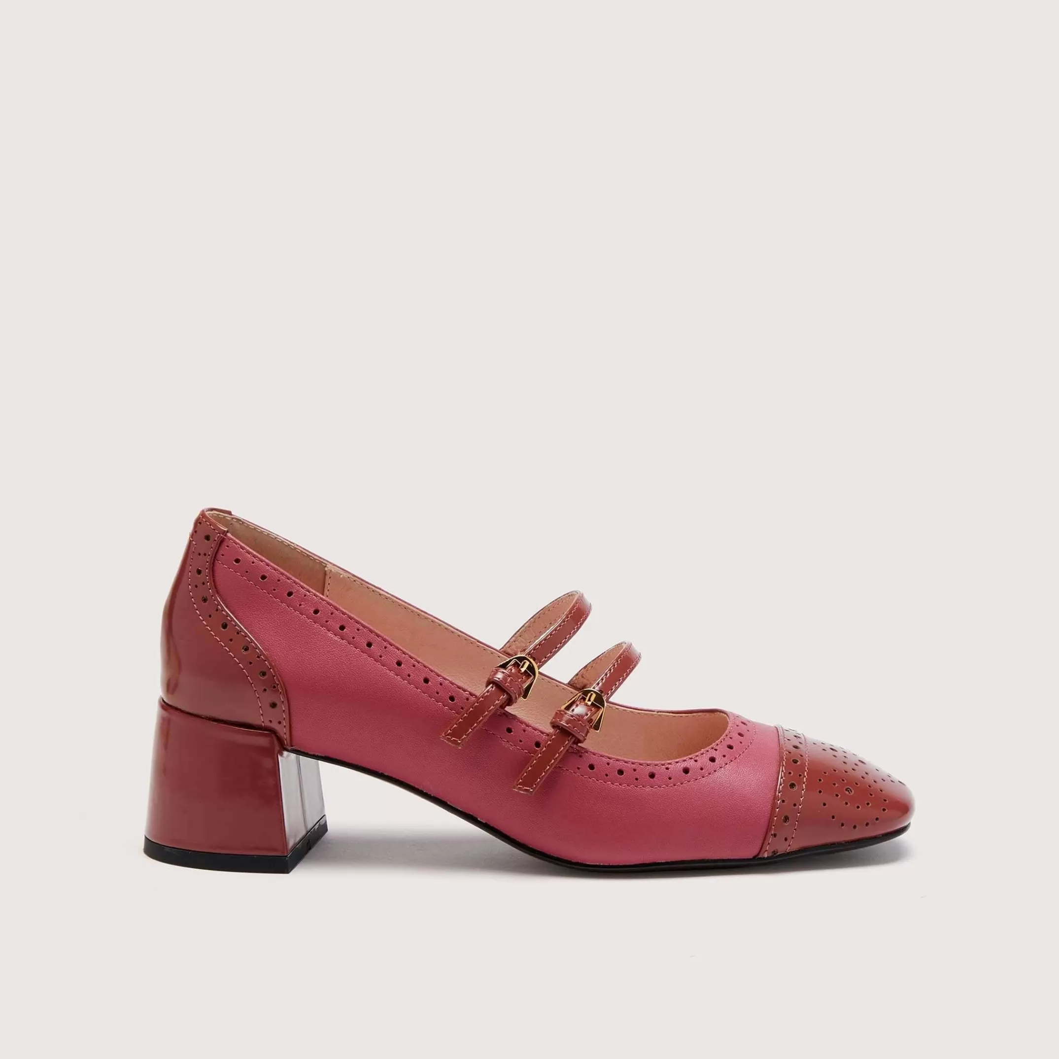 Discount Magalù Shiny Brogue Bicolor Décolleté