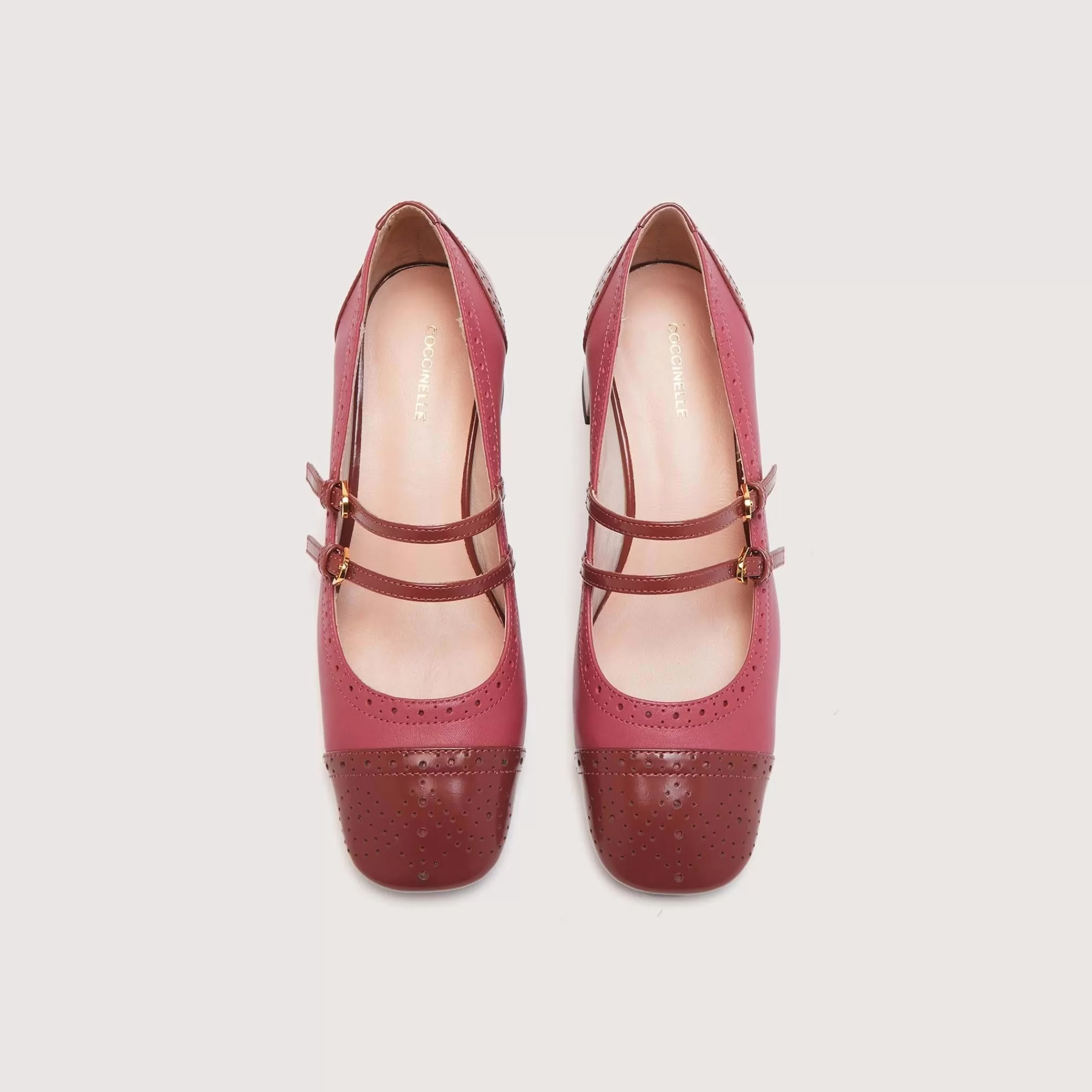 Discount Magalù Shiny Brogue Bicolor Décolleté