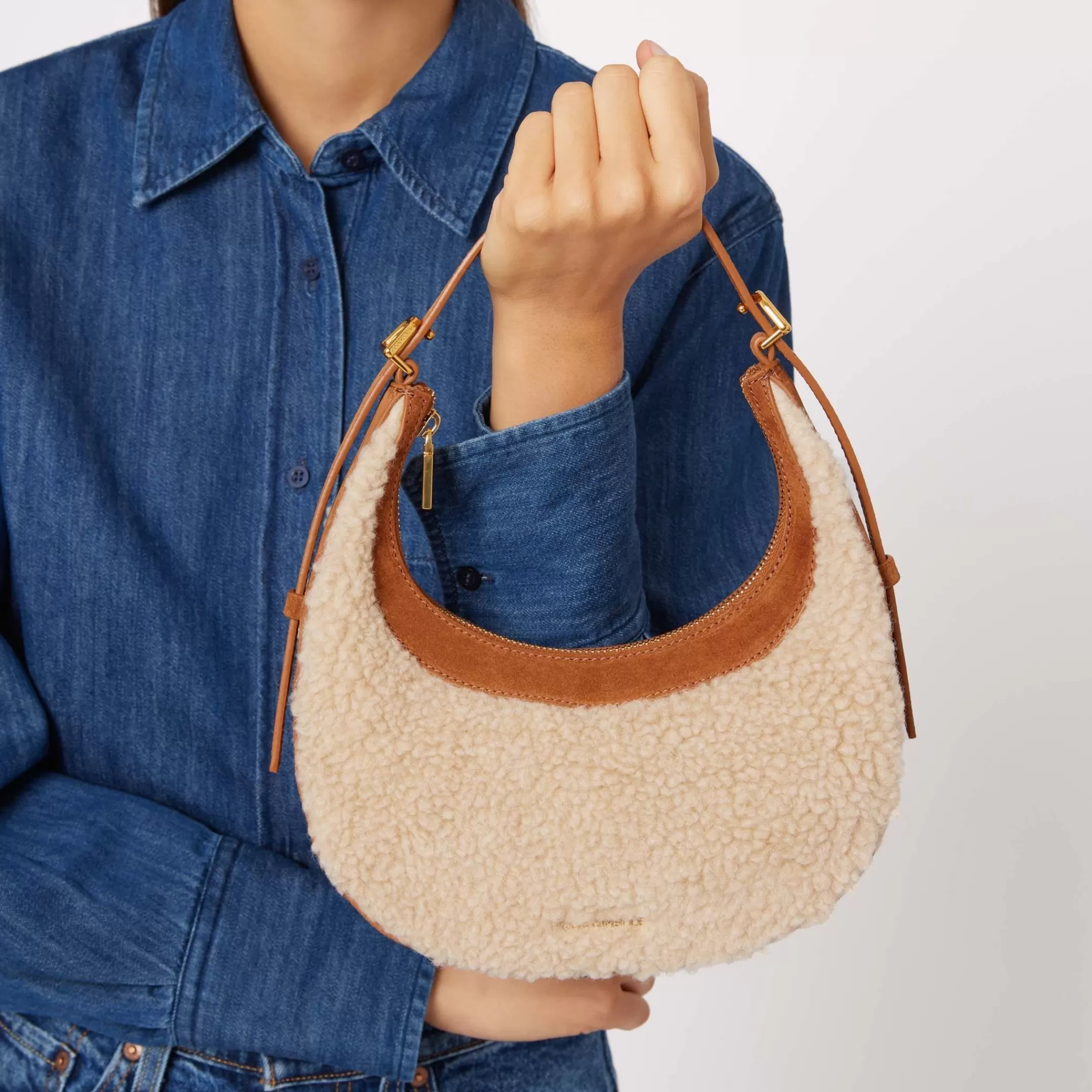 New Whisper Eco Shearling Minibag