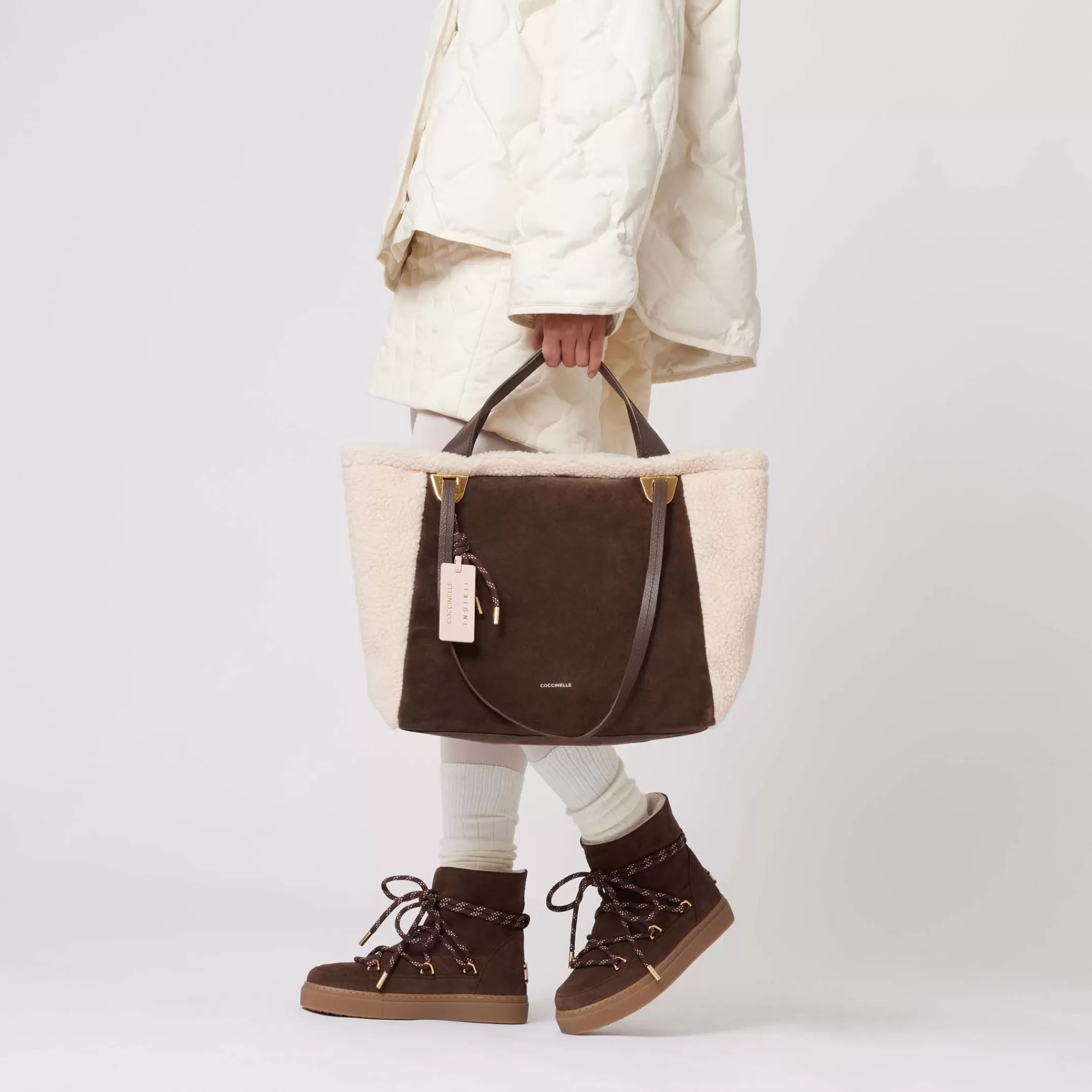 Store x Inuikii Oliver Eco Shearling Medium Borse Inuikii | Borse Shopping