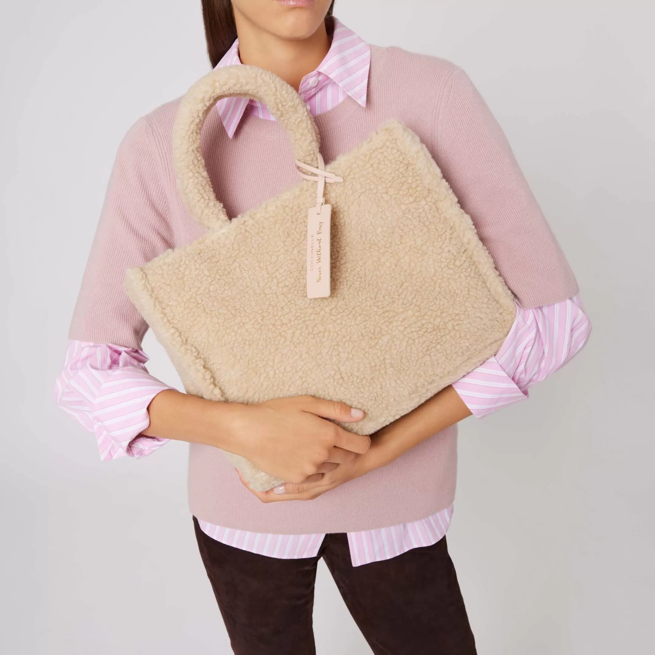 Hot Never Without Bag Full Eco Shearling Medium Borse A Mano